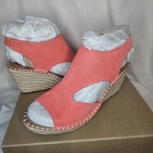 Gentle Souls by Kenneth Cole Cody Slingback Espadrille Wedge Sandals Sz 10 NWT